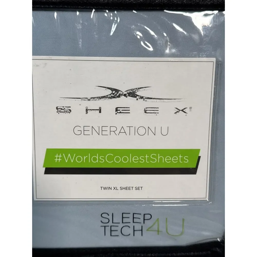 SHEEX Generation U Twin XL Sheet Set - Pale Blue - Set 1